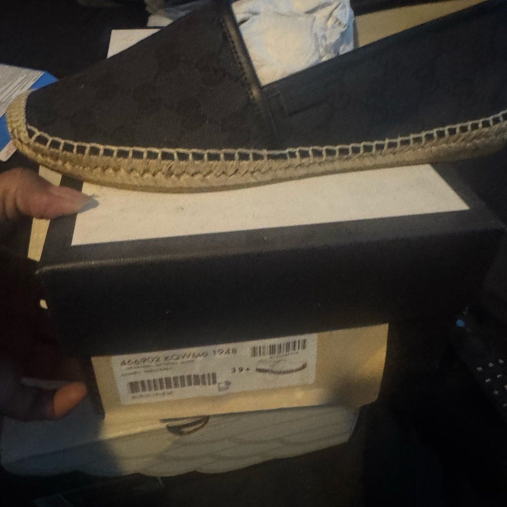 Black Espadrille Flats